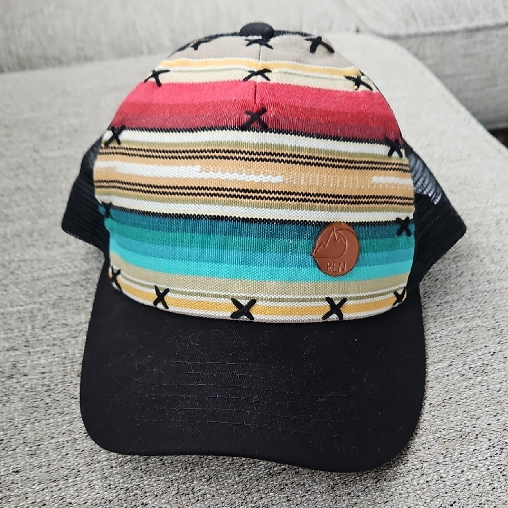 Striped Multicolor Trucker Hat